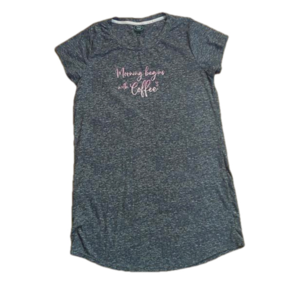Laura Ashley Other - Laura Ashley Large Sleep Shirt Nightgown Grey Coffee
